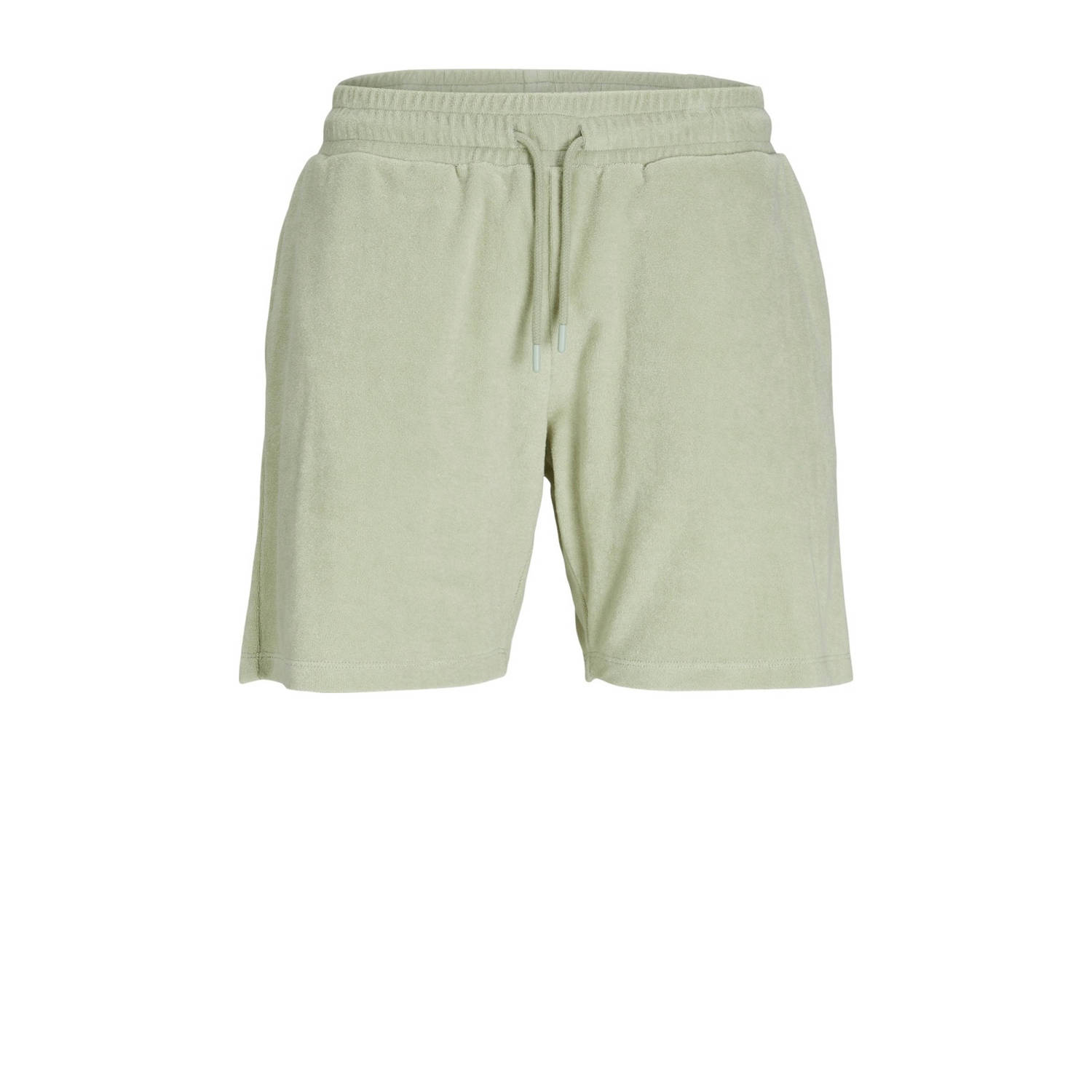 Jack & jones JUNIOR badstof casual short JPSTJAYDEN JJJAMES zachtgroen Korte broek 140