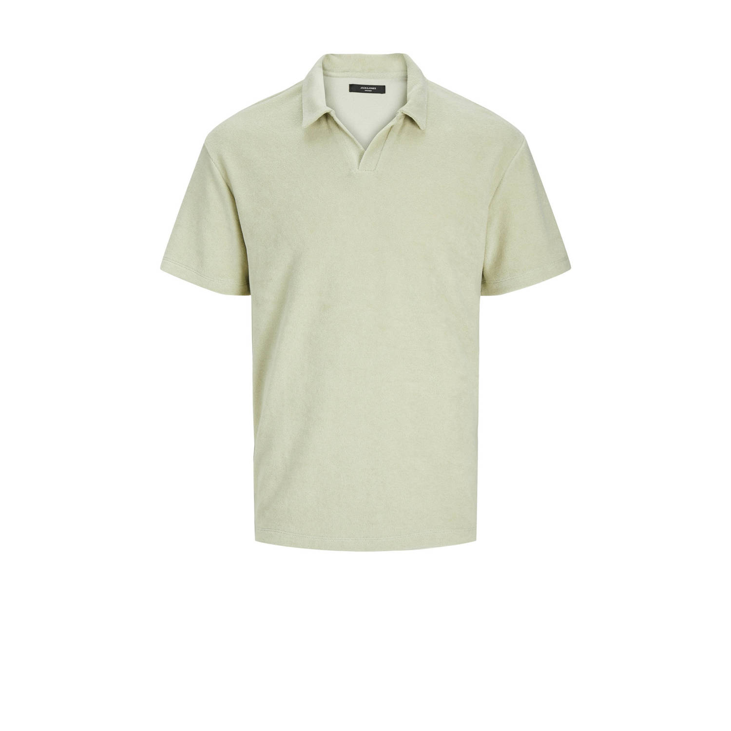 Jack & jones JUNIOR badstof polo JPRBLA zachtgroen Effen 128