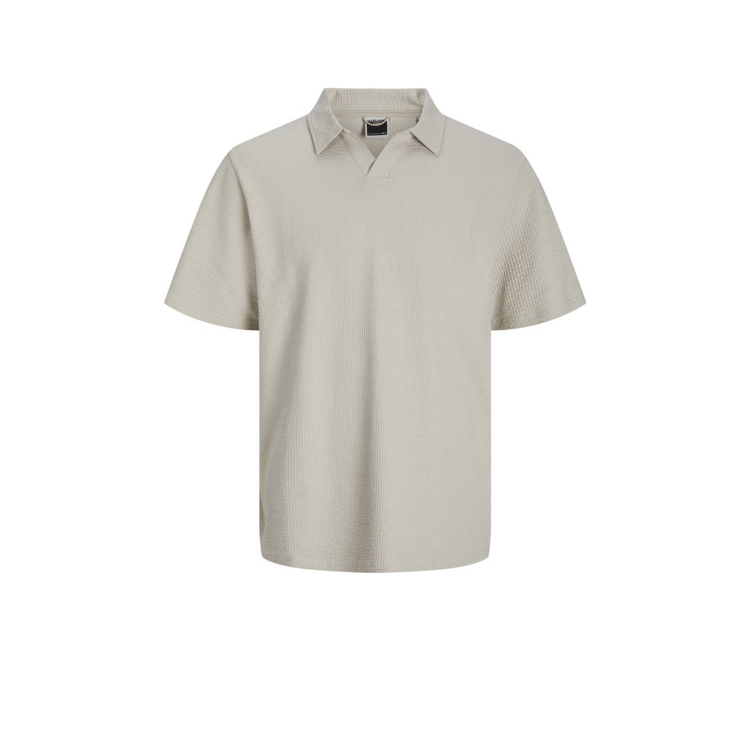 Jack & jones JUNIOR polo JCOFRED beige Jongens Stretchkatoen Polokraag 128