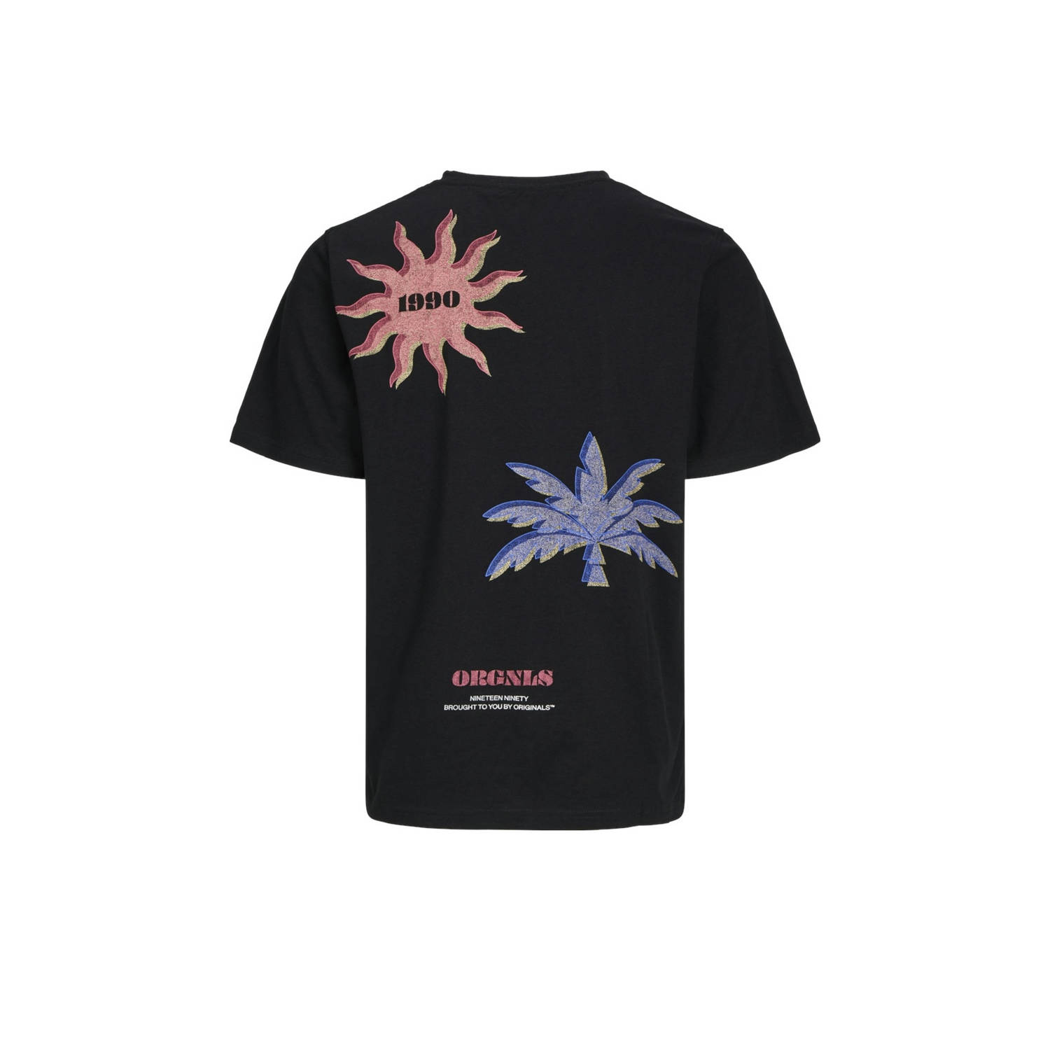 JACK & JONES JUNIOR T-shirt JORMARBELLA met backprint zwart