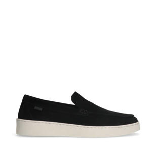suède loafers zwart