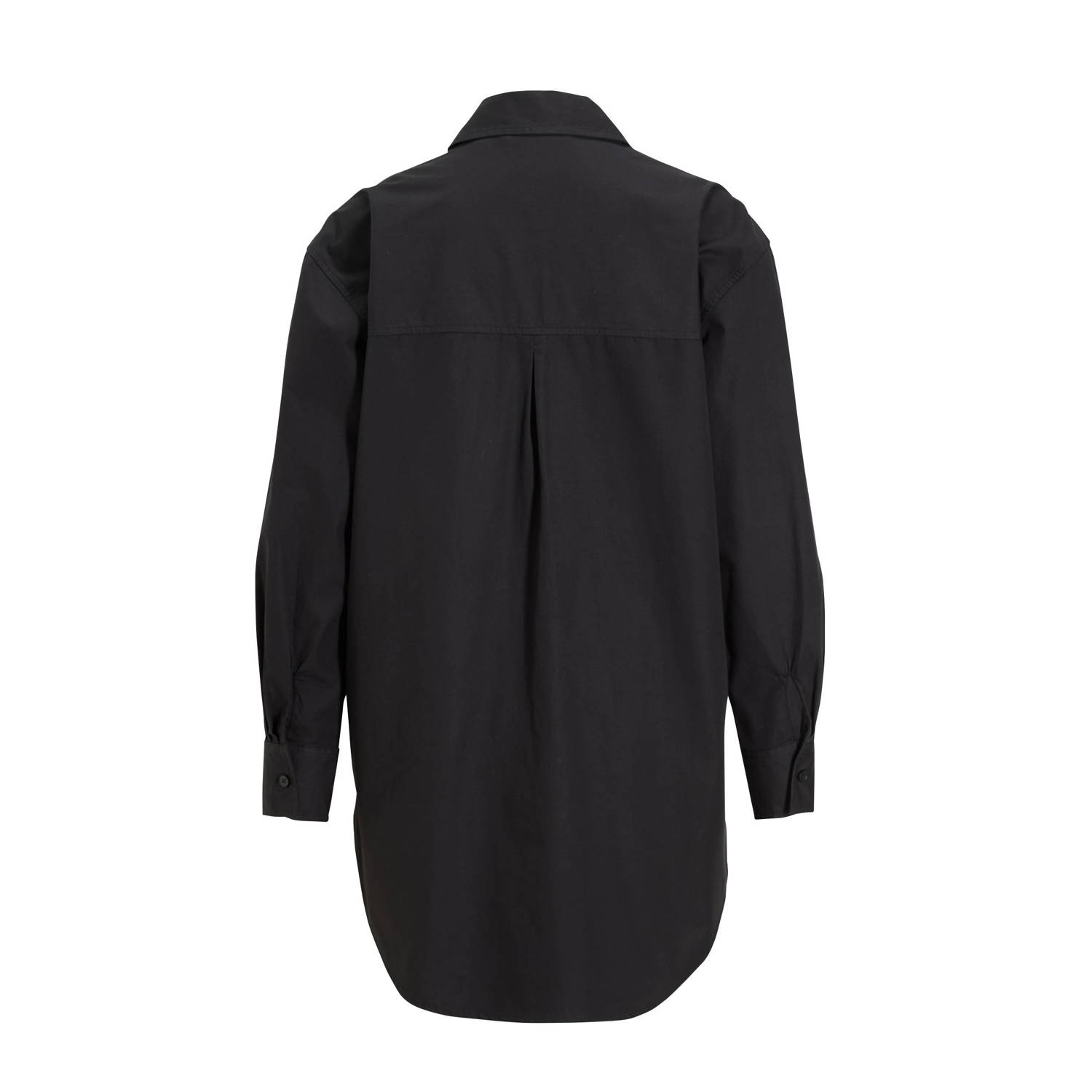 anytime oversized poplin blouse zwart