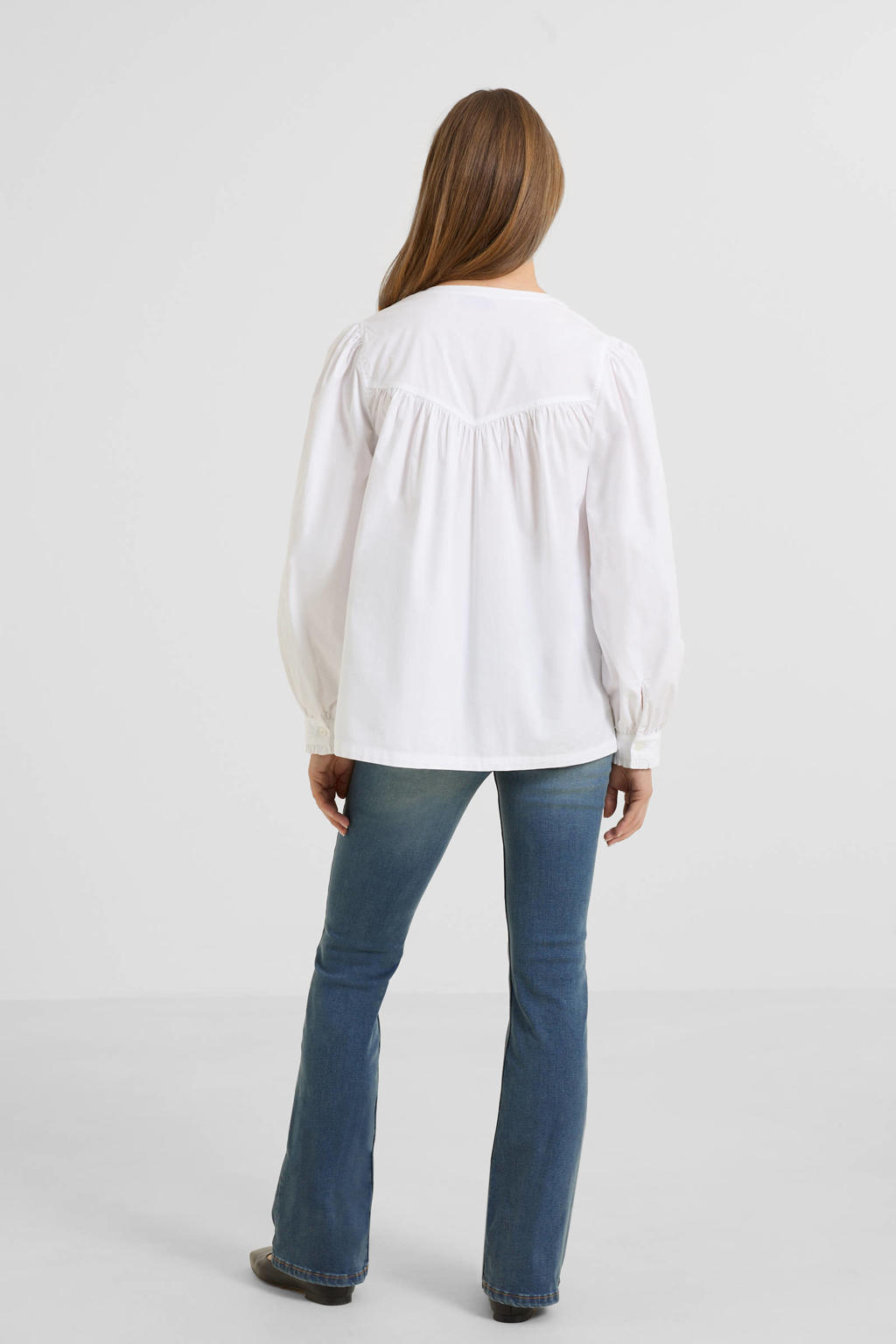 Dahliane™ | V-Hals Blouse met StippenV-Hals Blouse met Stippen Dahliane™ | V-Hals Blouse met StippenV-Hals Blouse met Stippen