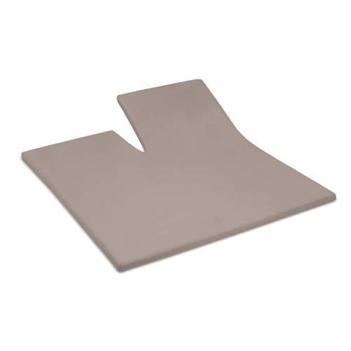 Cinderella katoenen hoeslaken split topmatras - taupe (15 cm hoog) afbeelding