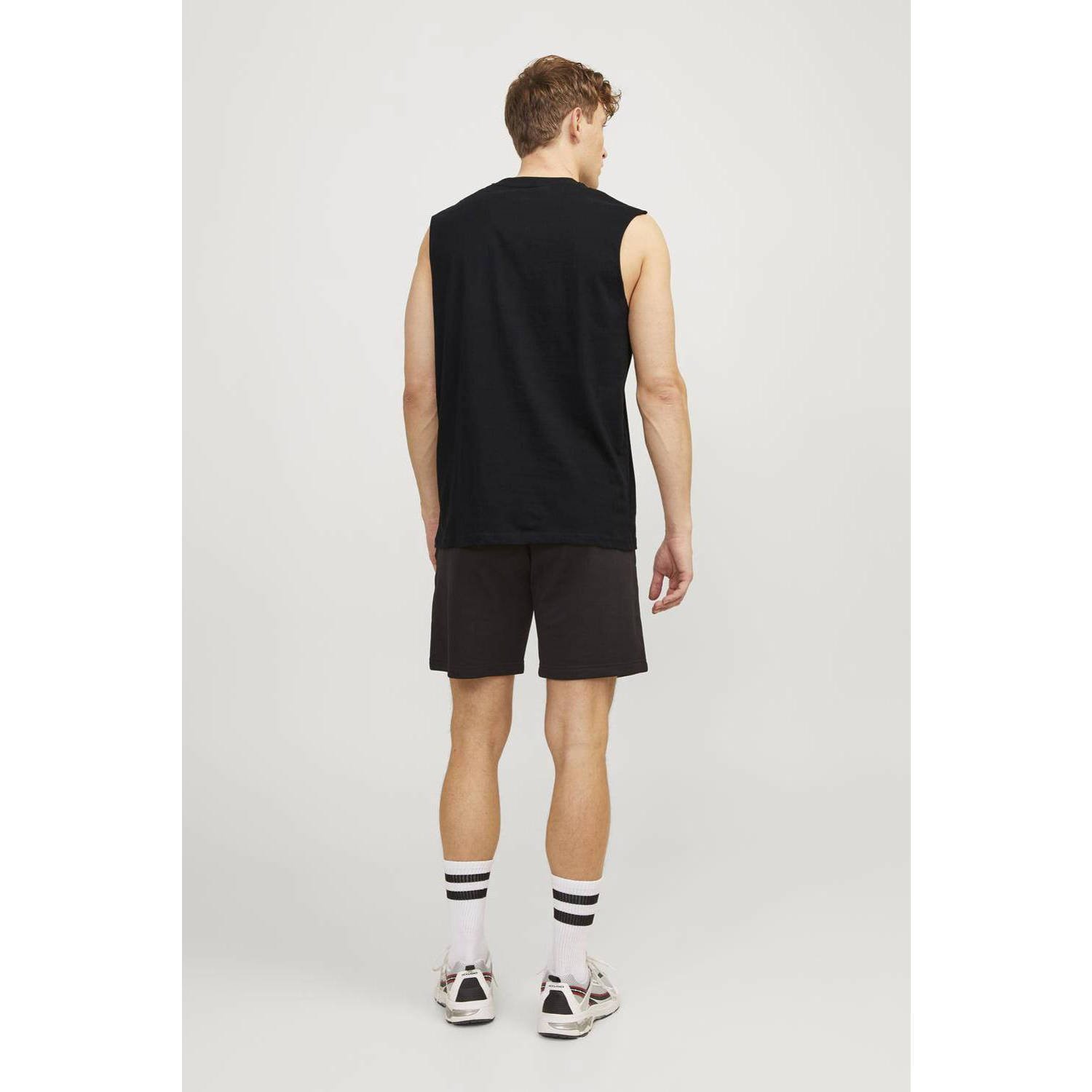 JACK & JONES ORIGINALS oversized T-shirt JORVESTERBRO met printopdruk black