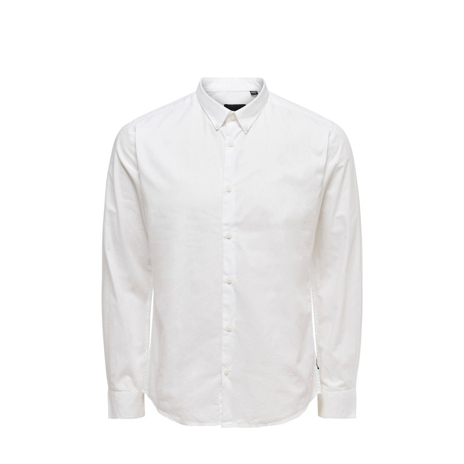 ONLY & SONS slim fit overhemd white