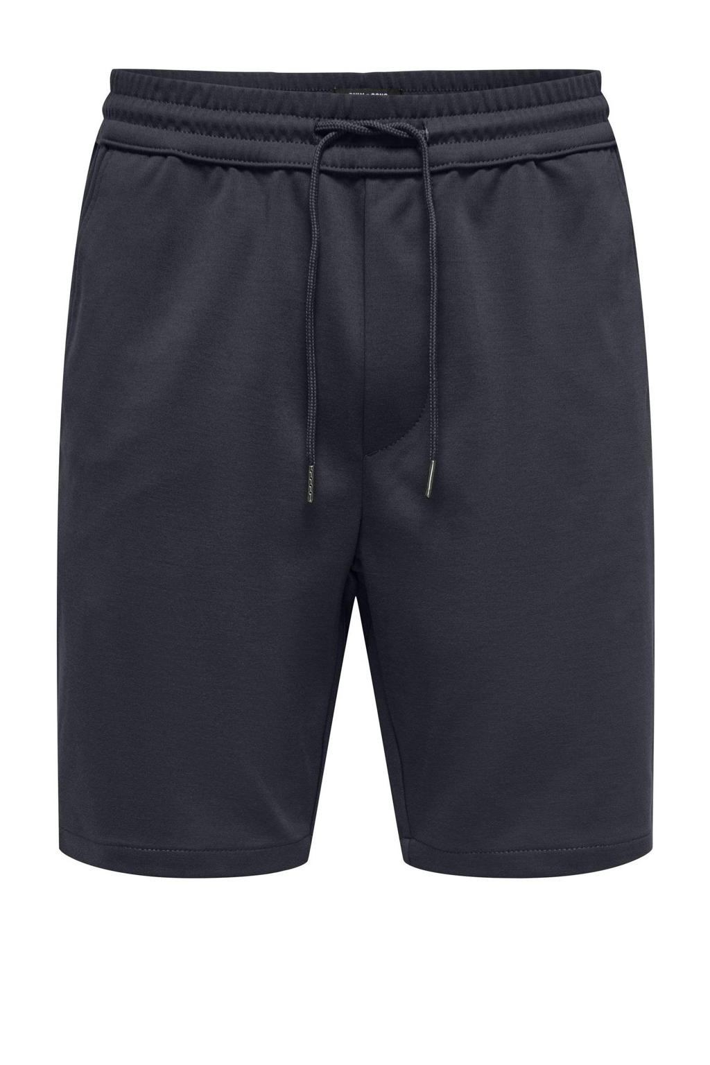 Only And Sons Regular Fit Short Onslinus Dark Navy Wehkamp