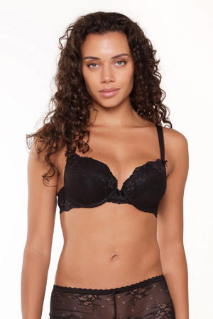 voorgevormde push-up bh Daily zwart