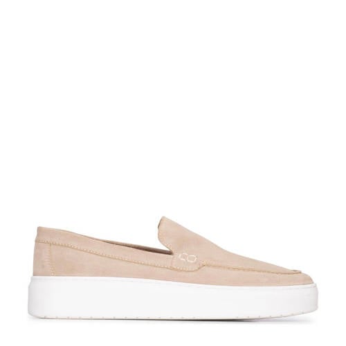 PS Poelman suède loafers beige afbeelding