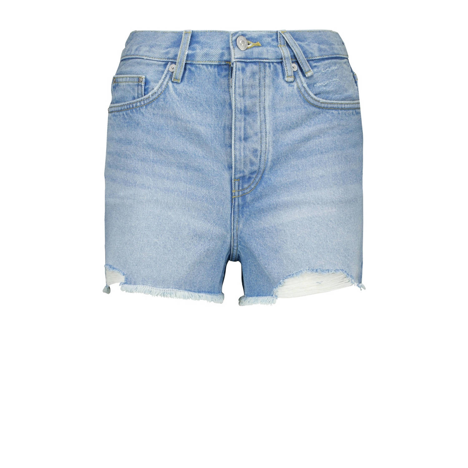 America Today wide fit short light blue denim