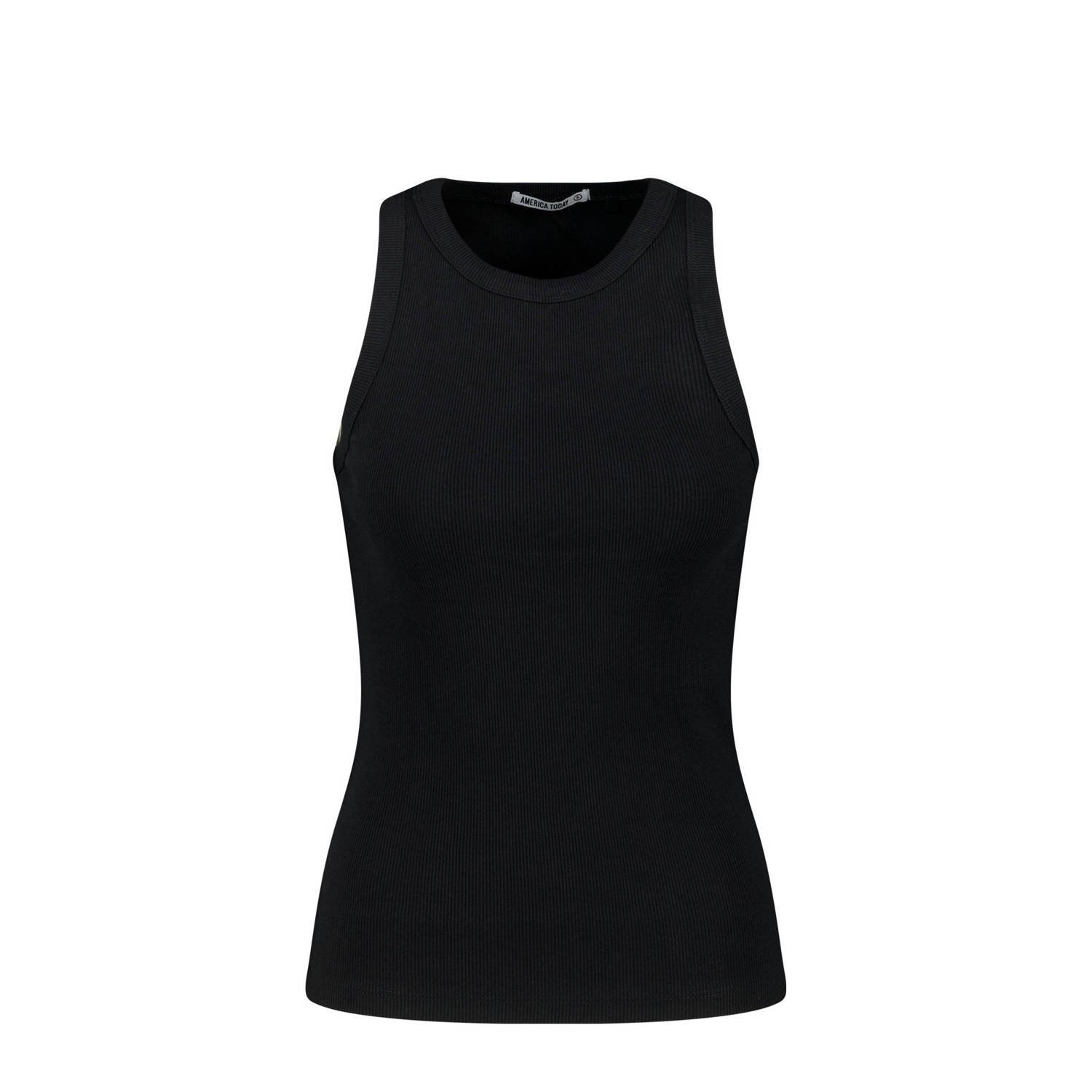 America Today Dames Singlet Gia Zwart