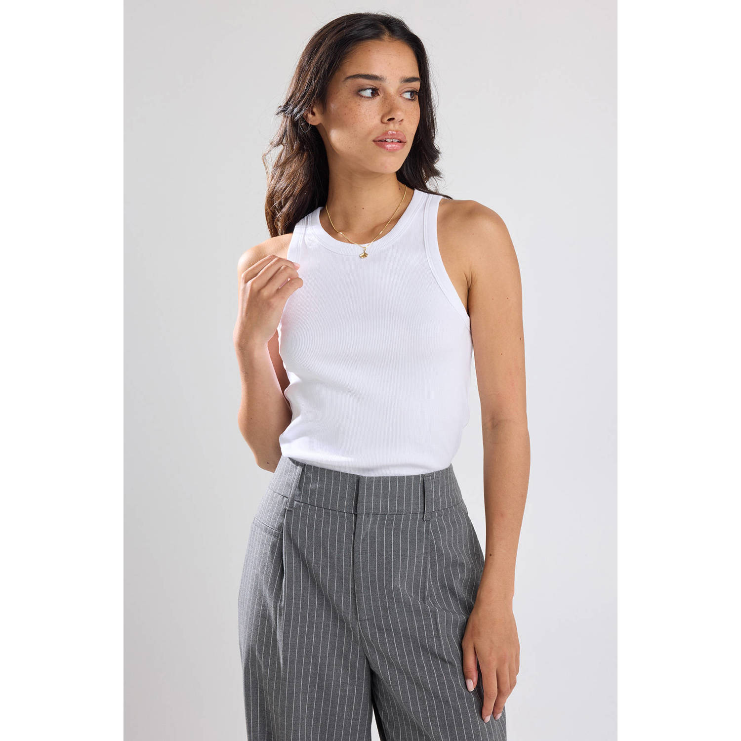 America Today Dames Singlet Gia Wit