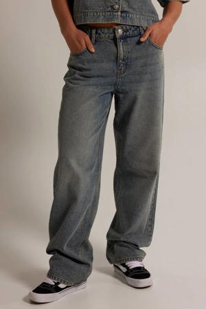 wide leg jeans grijs