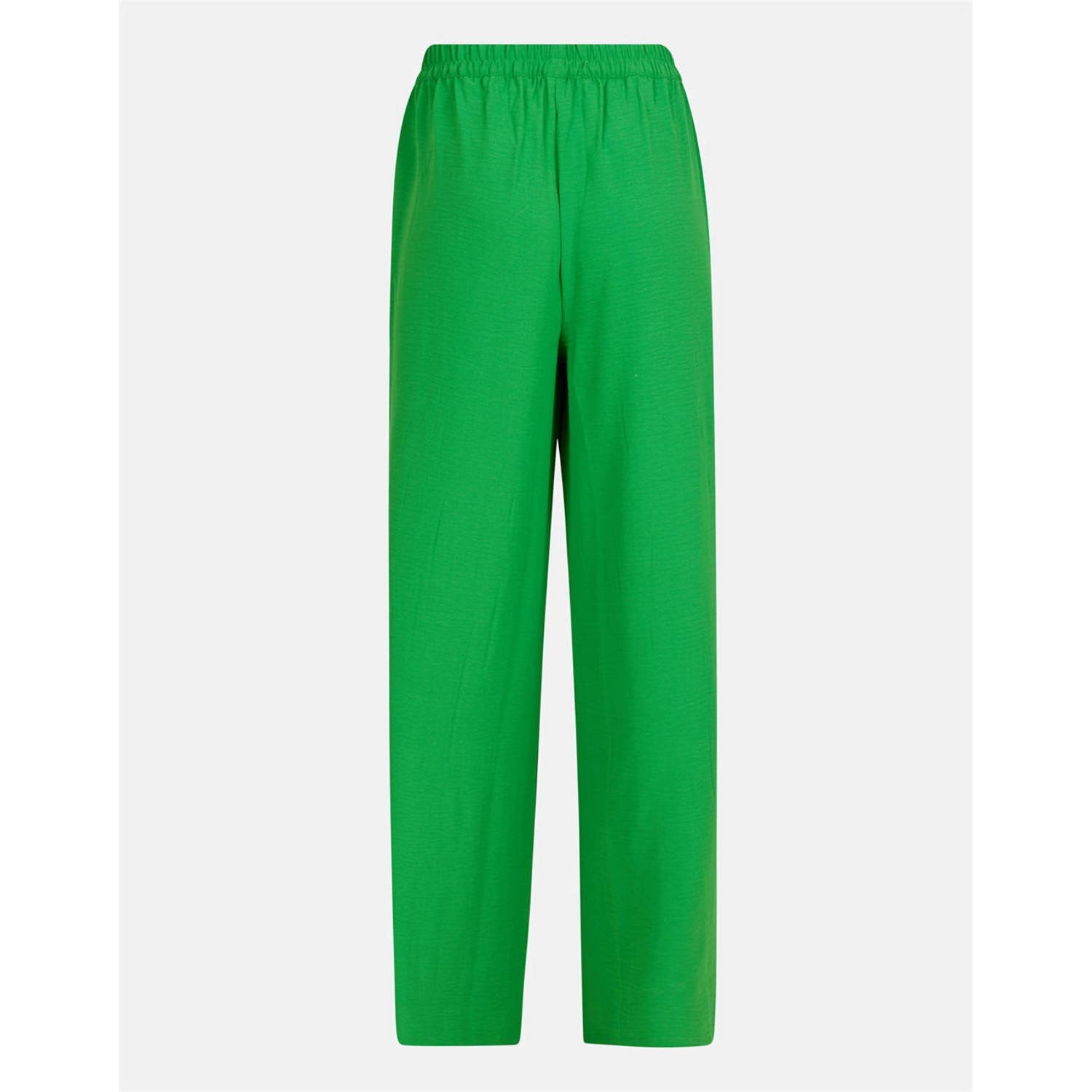 Shoeby high waist wide leg pantalon groen