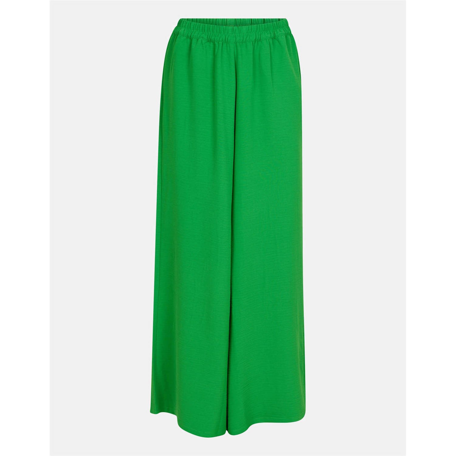 Shoeby high waist wide leg pantalon groen