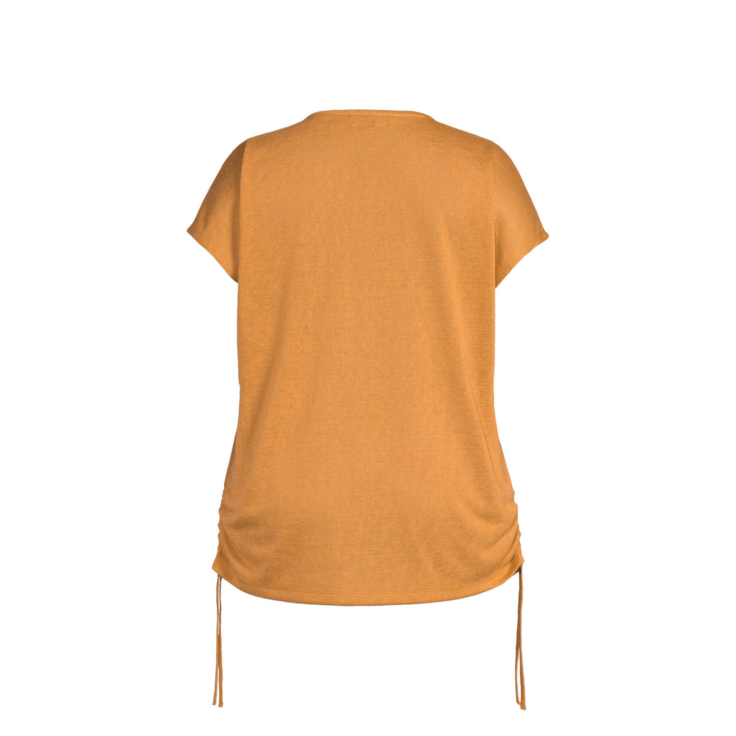 GREAT LOOKS T-shirt met trekkoord oranje