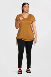 thumbnail: GREAT LOOKS T-shirt met trekkoord oranje