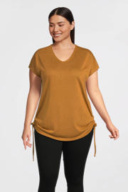 thumbnail: GREAT LOOKS T-shirt met trekkoord oranje