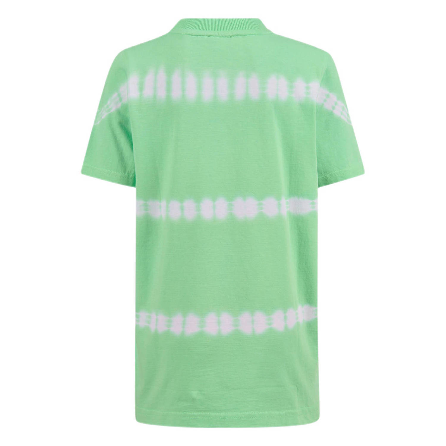 Shoeby tie-dye T-shirt appeltjesgroen wit