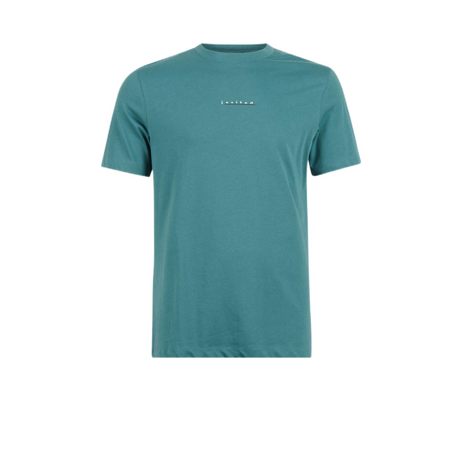 Shoeby T-shirt met printopdruk turquoise