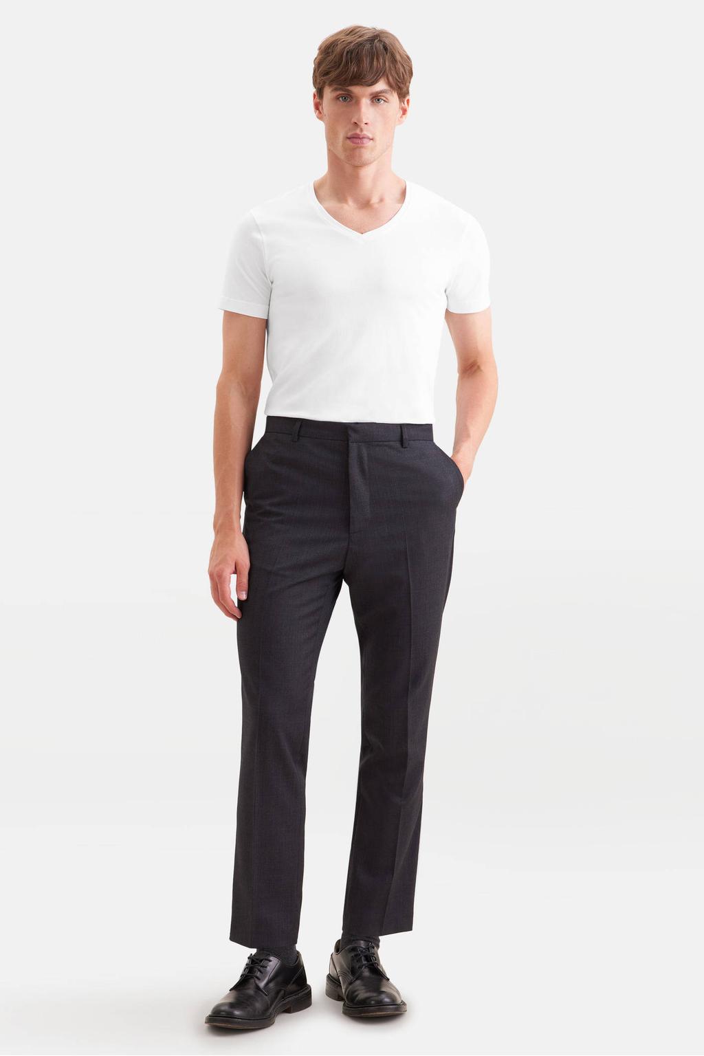 Seidensticker slim T-shirt wit