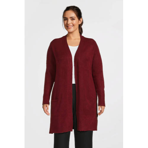 GREAT LOOKS gebreide halflange vest rood afbeelding
