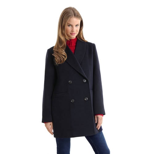 anytime mantel jas donkerblauw afbeelding