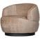 WOOOD Woolly Draaifauteuil - Chenille - Zand - 71x84x88