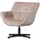 WOOOD WOOOD Wibo Draaifauteuil - Chenille - Taupe - 94x71x83