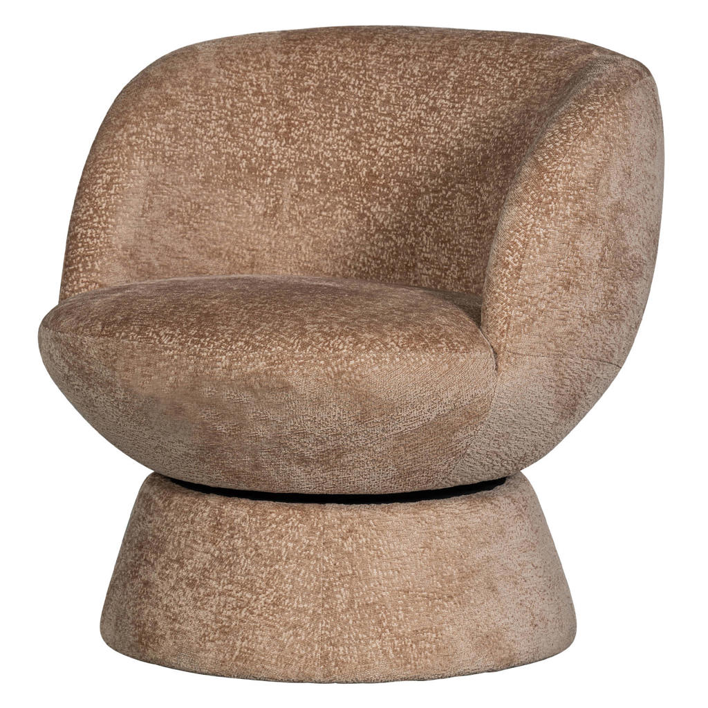 WOOOD WOOOD Shuffle Draaifauteuil - Melange - Bruin - 72x73x71