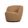 WOOOD WOOOD Serra Draaifauteuil - Melange Stof - Naturel - 68x70x77