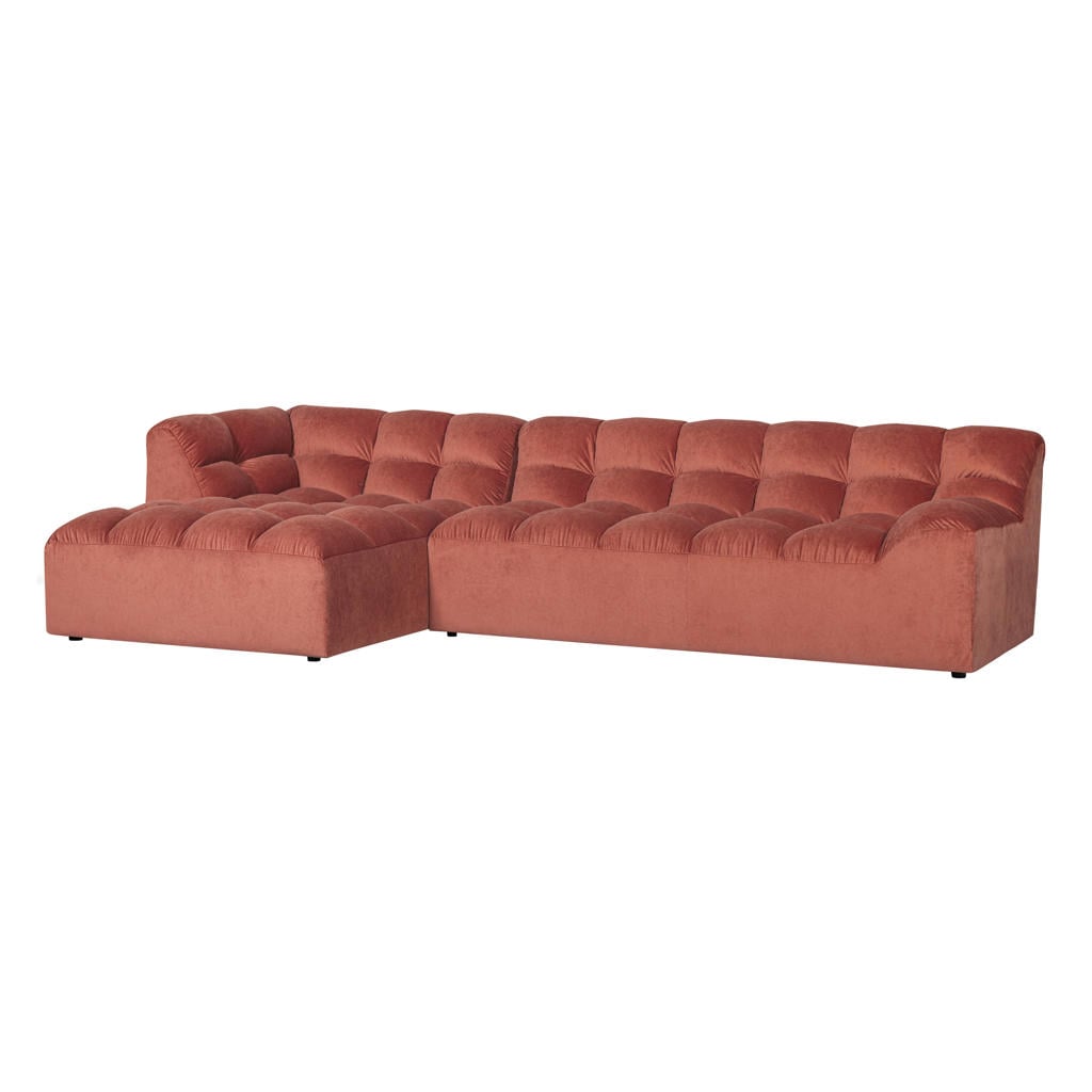 WOOOD hoekbank links Allure - rood