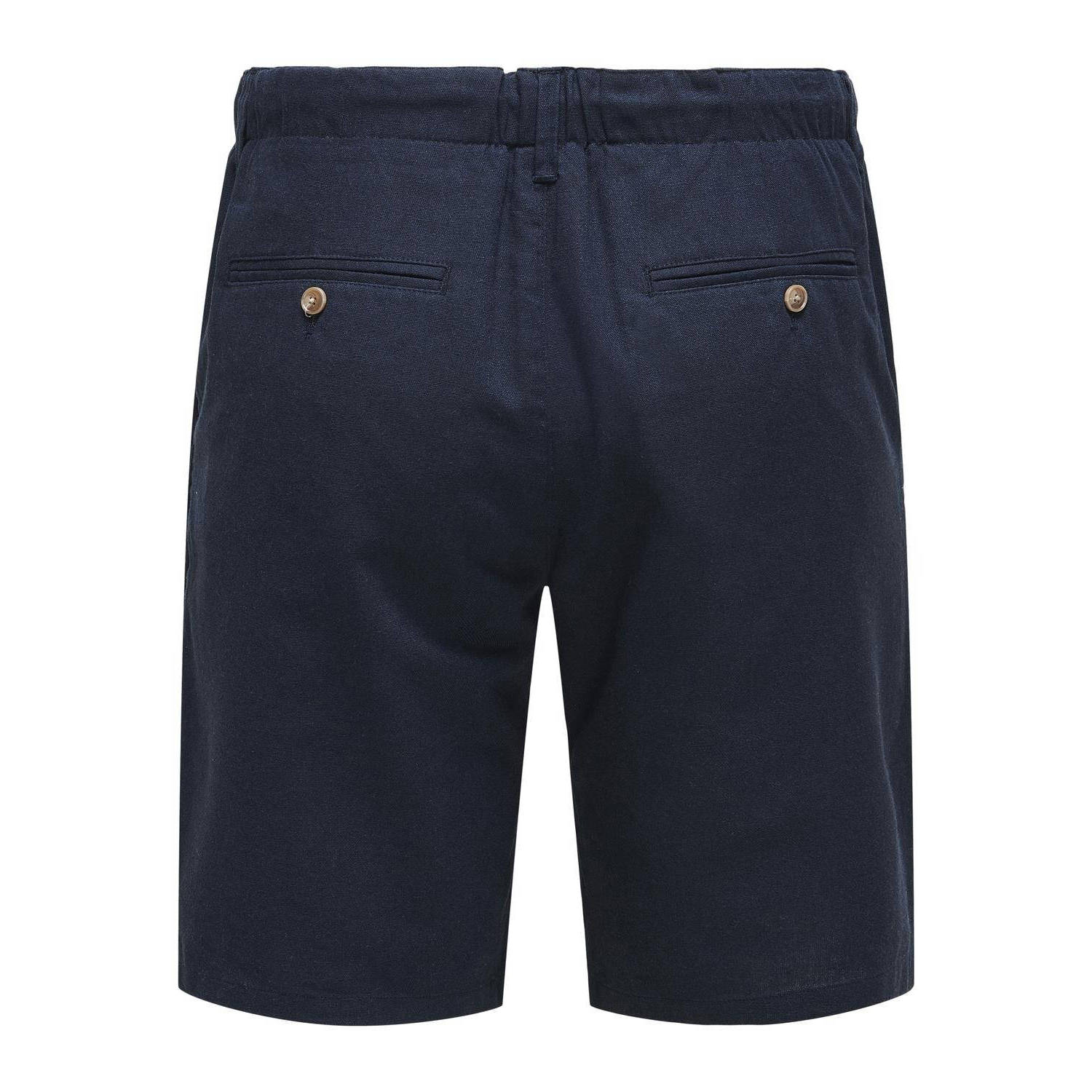 ONLY & SONS regular fit short ONSLEO donkerblauw