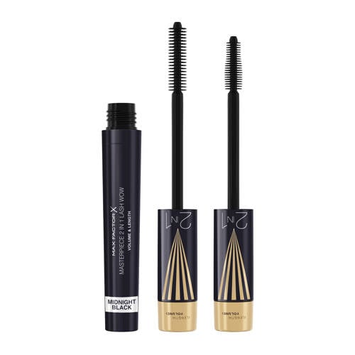 Wehkamp Max Factor Masterpiece 2In1 Lash Wow mascara - Midnight Black aanbieding