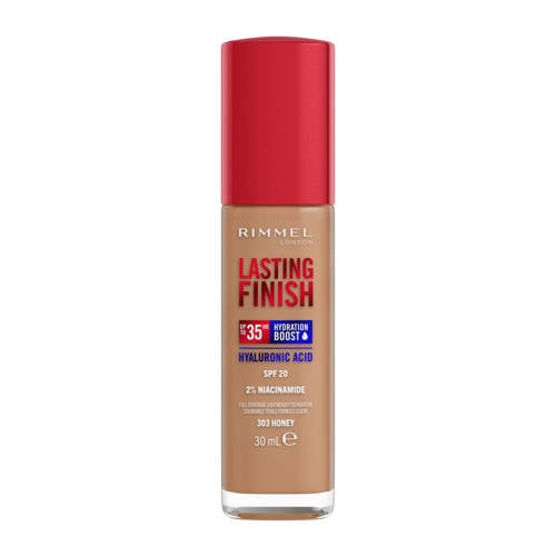 Wehkamp Rimmel London Lasting Finish 35HR foundation - 303 Honey aanbieding