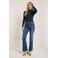 Para Mi high waist flared jeans Jade dark blue denim