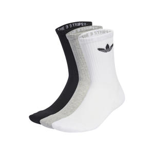 Senior Trefoil Cushion sokken - wit/grijs/zwart (set van 3)