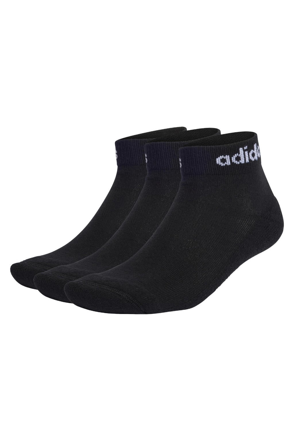 adidas Sportswear sportsokken - zwart (set van 3)