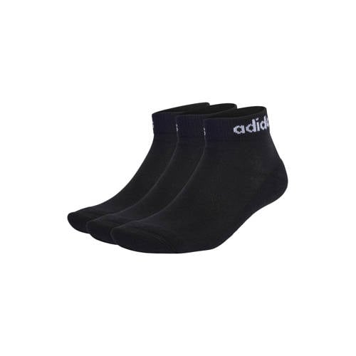 adidas Performance Senior sportsokken - set van 3 zwart afbeelding