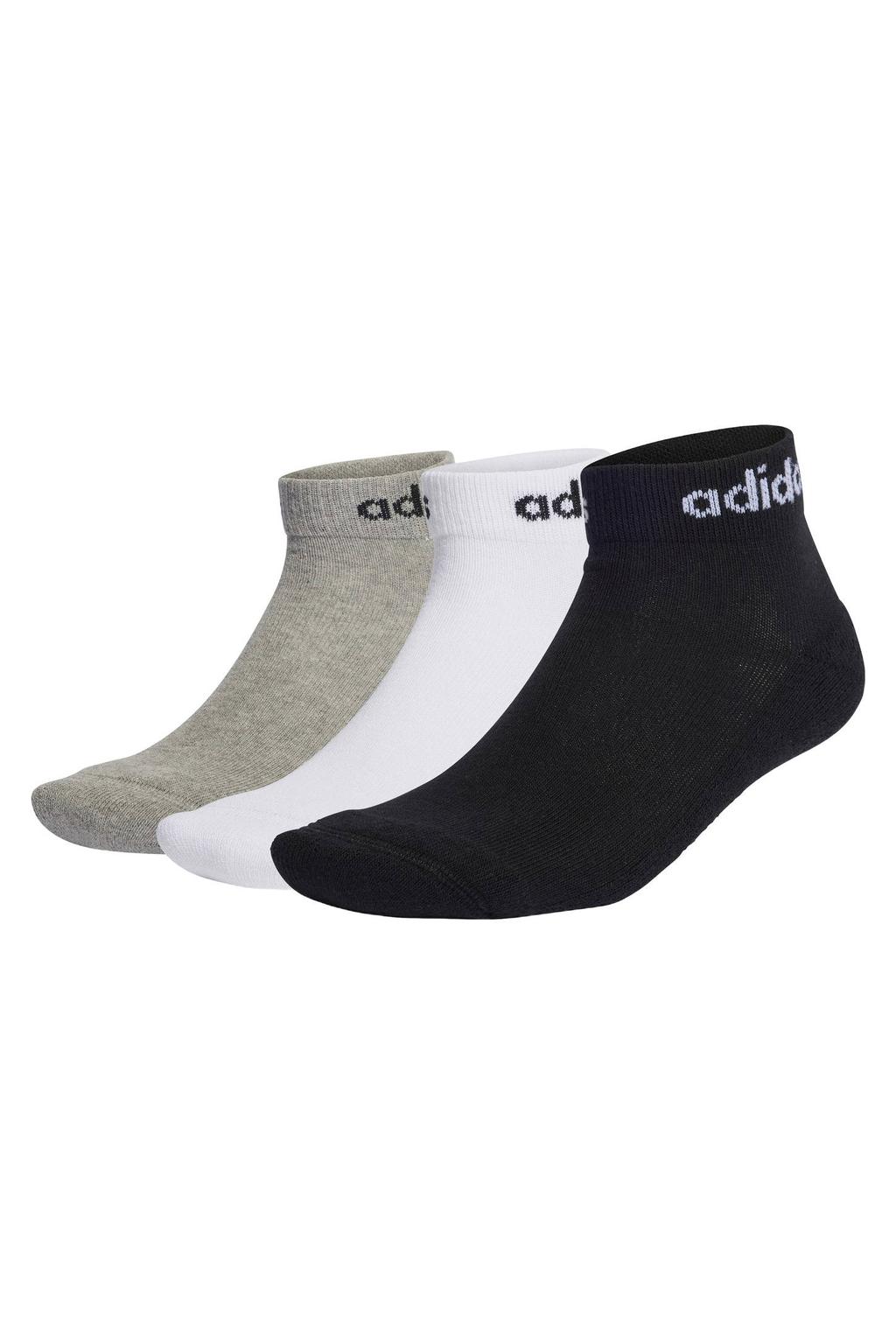 adidas Performance sportsokken - grijs/zwart/wit (set van 3)