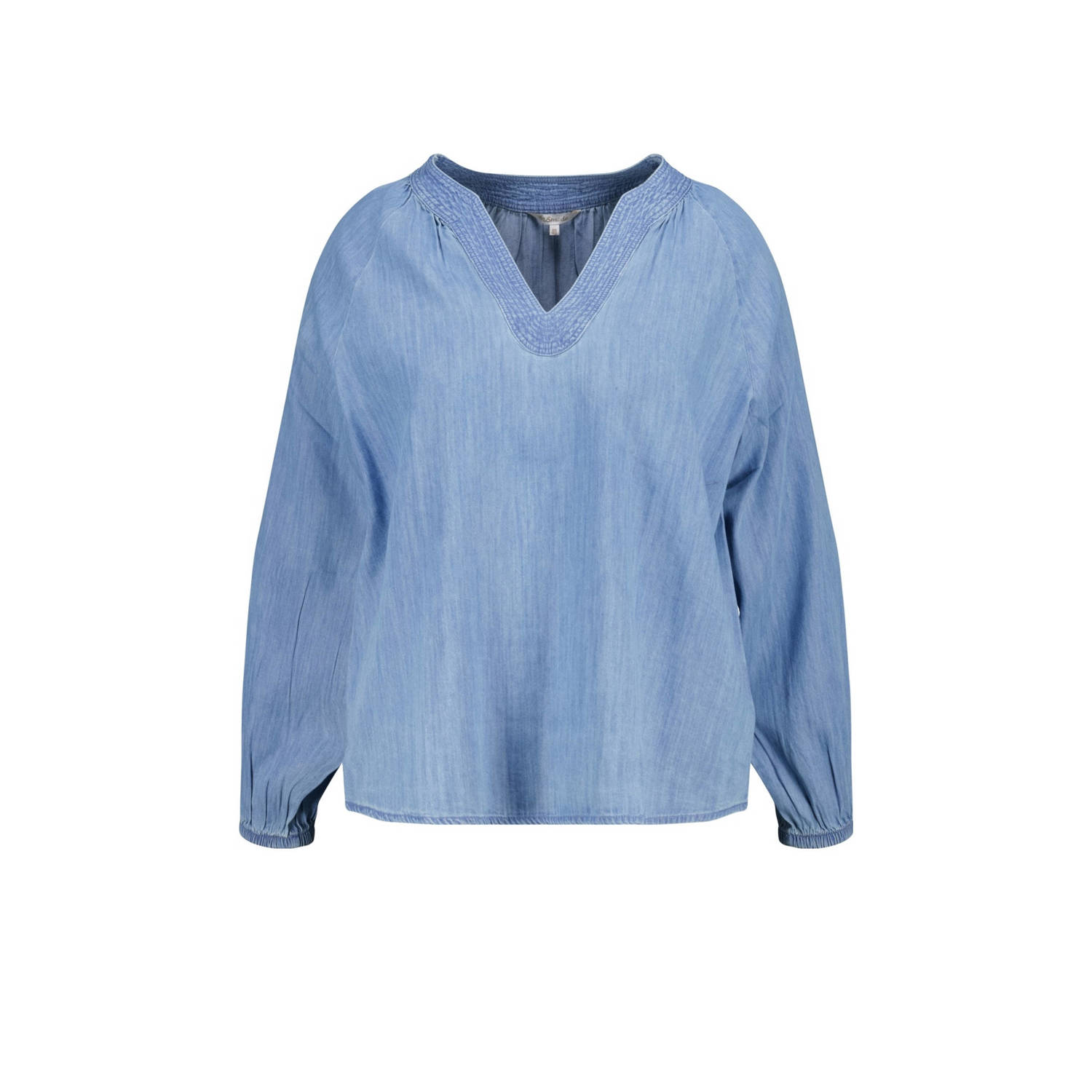 MS Mode blousetop medium blue denim