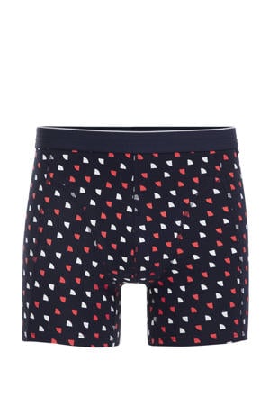 boxershort donkerblauw/rood/wit
