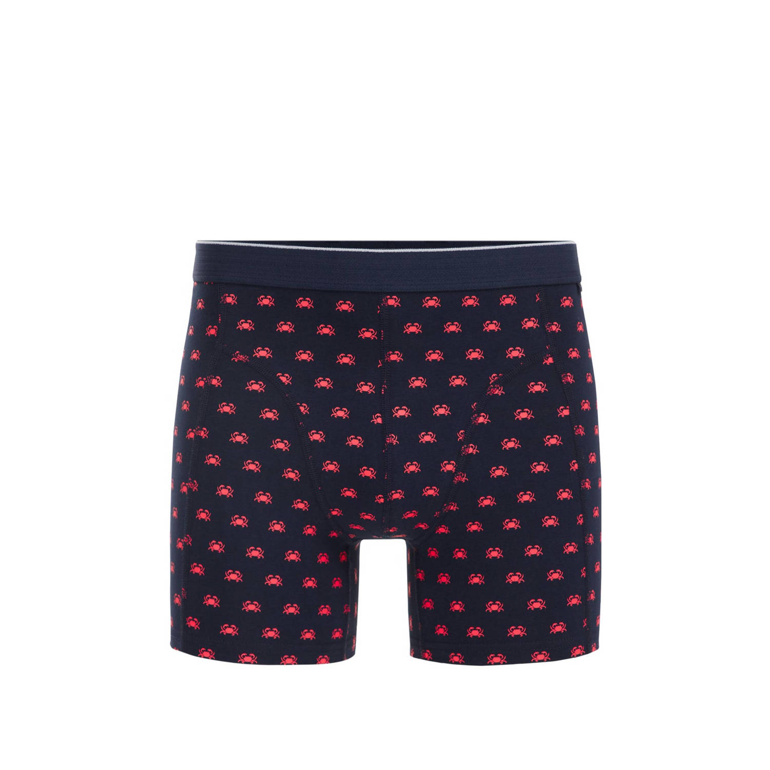 WE Fashion boxershort donkerblauw rood