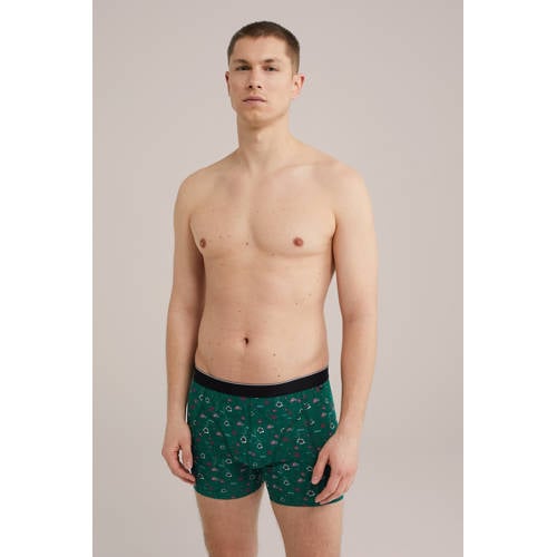 WE Fashion boxershort groen afbeelding