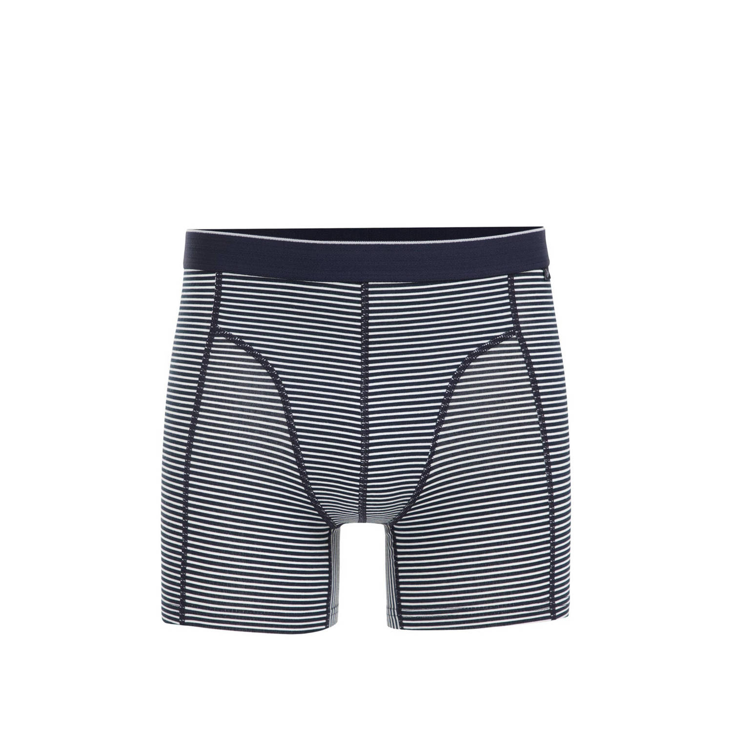 WE Fashion boxershort donkerblauw wit