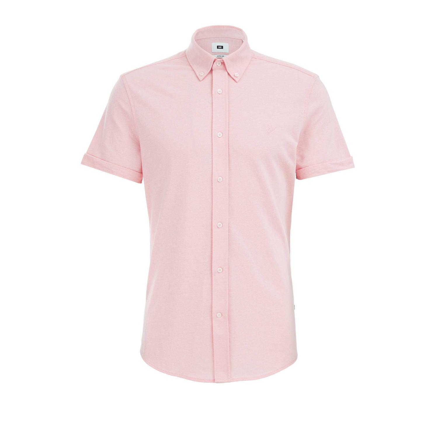 WE Fashion slim fit overhemd light pink