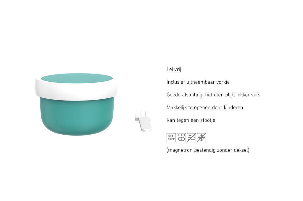Mepal Campus lunchset (pop-up fles fruitbox