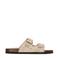 Poelman Emmie suède slippers beige