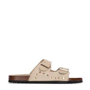 Emmie suède slippers beige