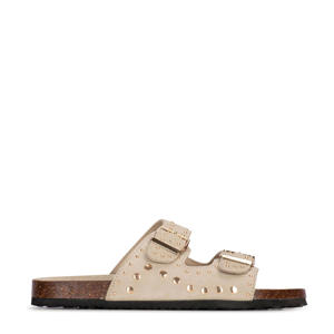 Emmie suède slippers beige